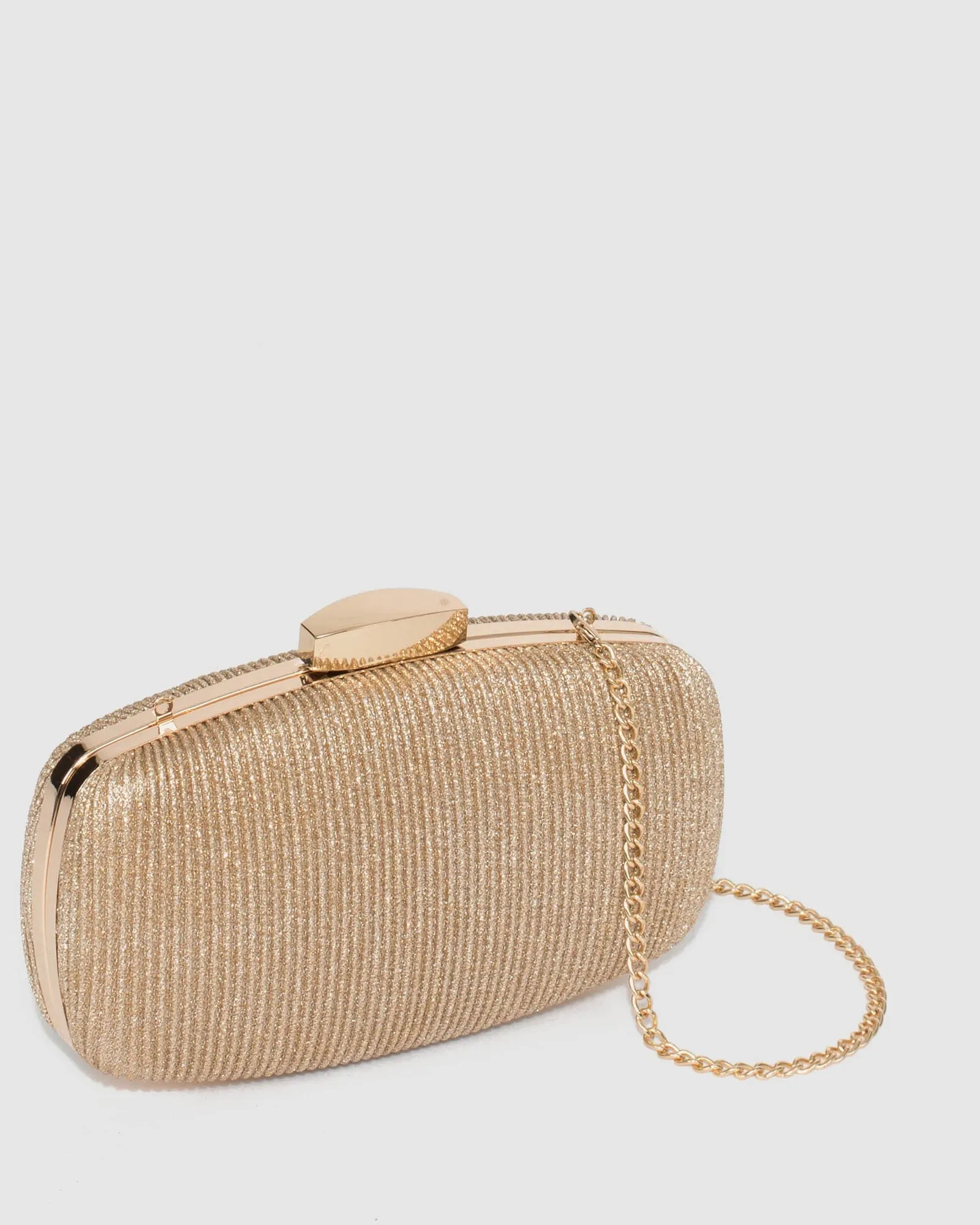 Gold Classic Hardcase Clutch Bag