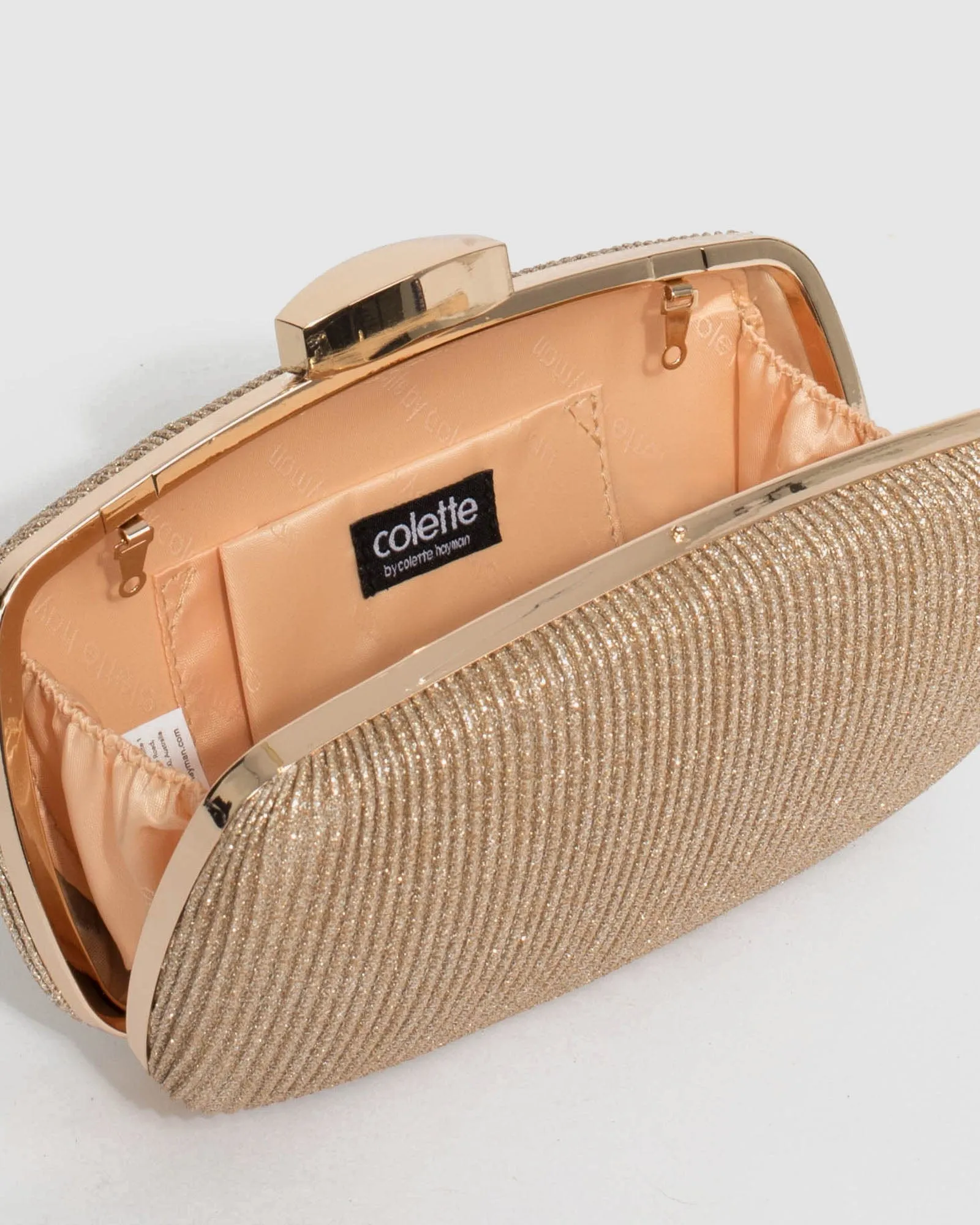 Gold Classic Hardcase Clutch Bag