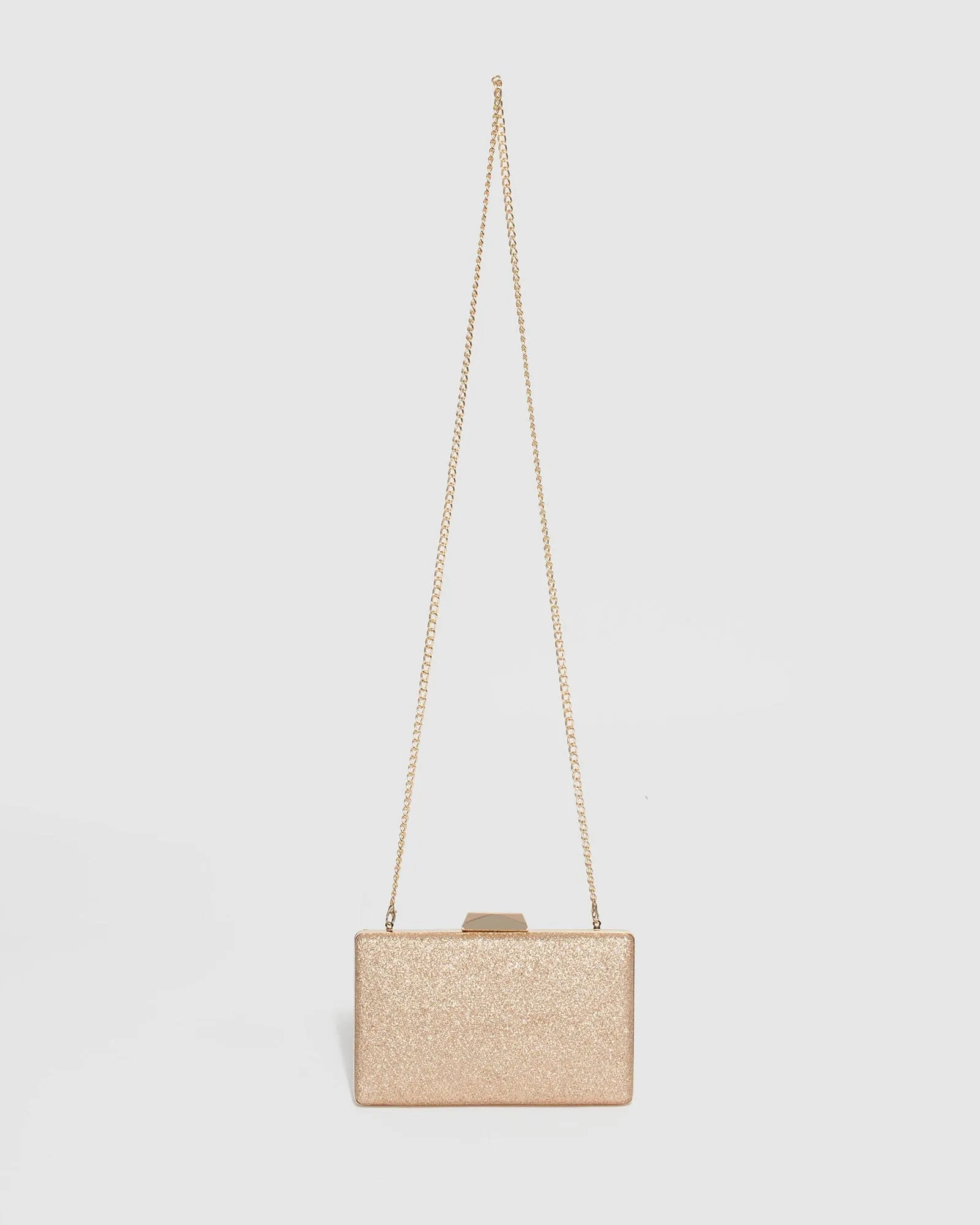 Gold Julia Hardcase Clutch Bag