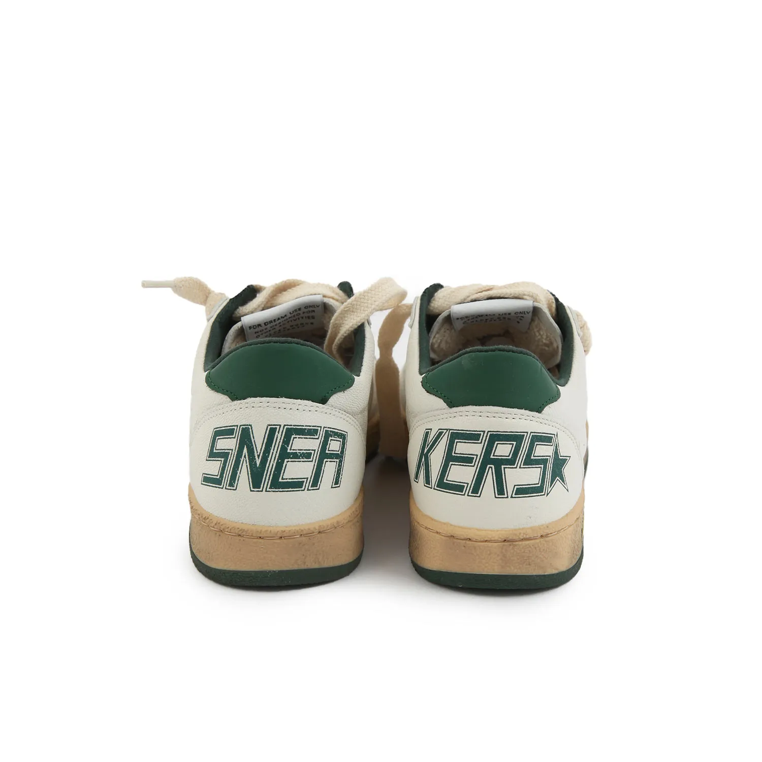 Golden Goose White And Green Unisex Ball Star Sneakers For Kids