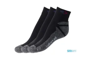 Golf Socks - 3 Pairs BLACK   COOLMAX