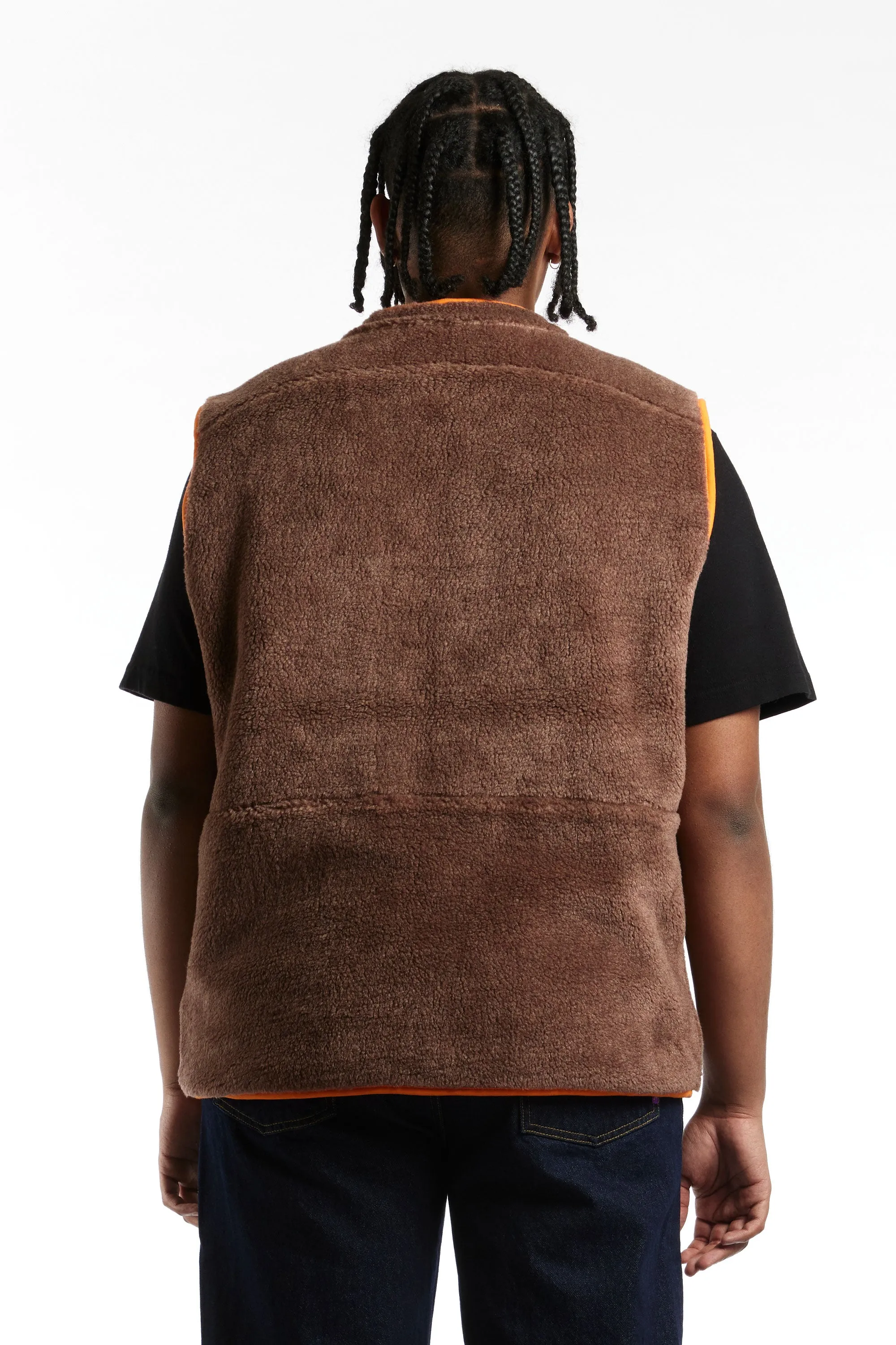 GOOD MORNING TAPES - GMT REVERSIBLE POLAR FLEECE ZIP THRU VEST