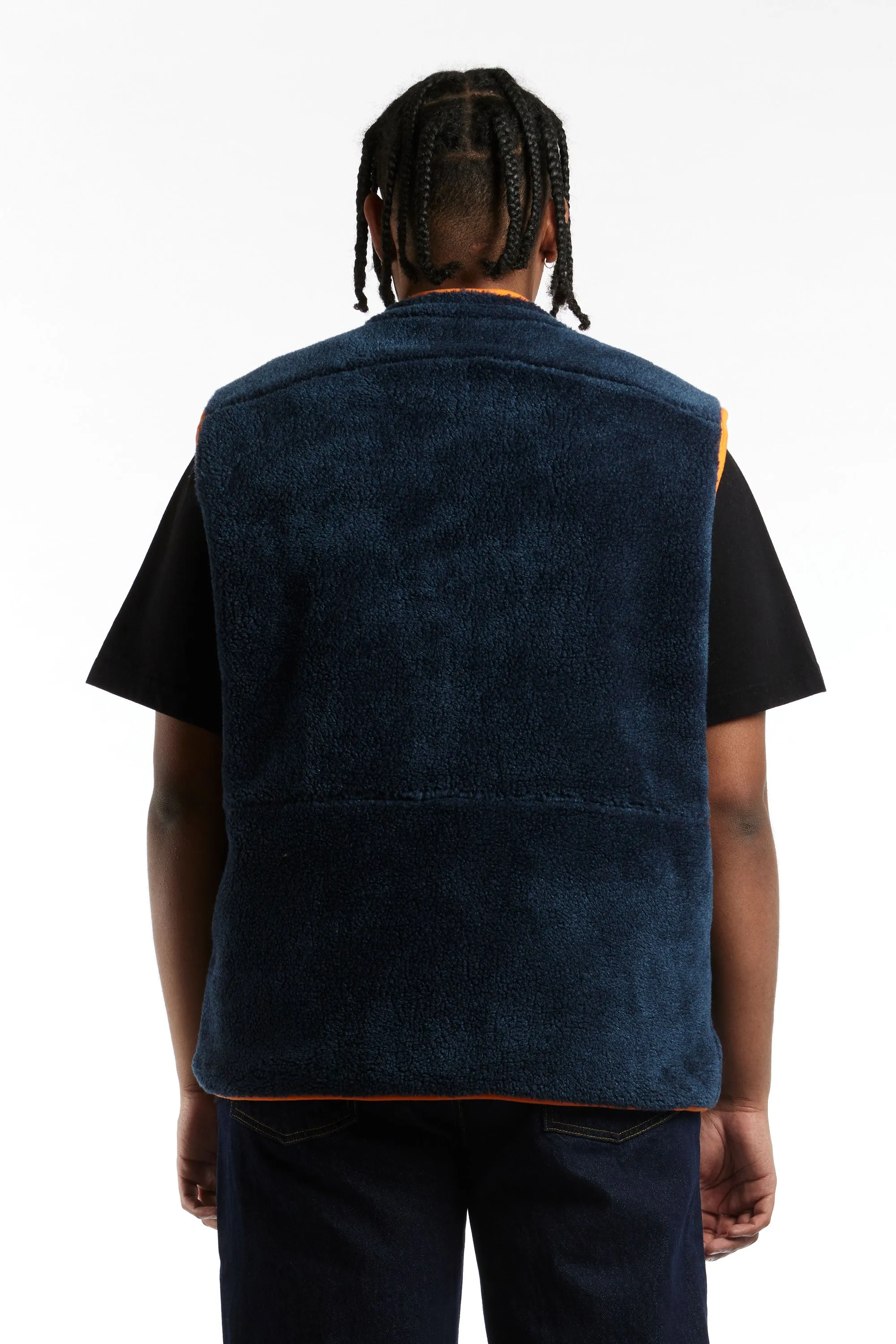 GOOD MORNING TAPES - GMT REVERSIBLE POLAR FLEECE ZIP THRU VEST