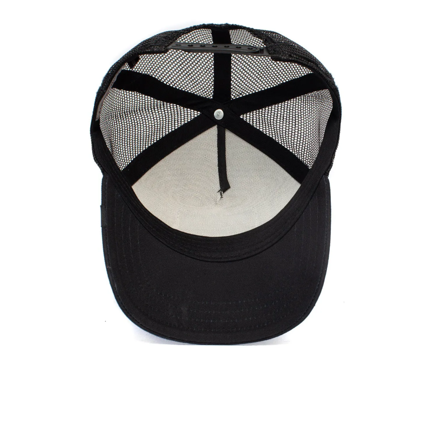 Goorin Bros White Tiger Black Trucker Hat