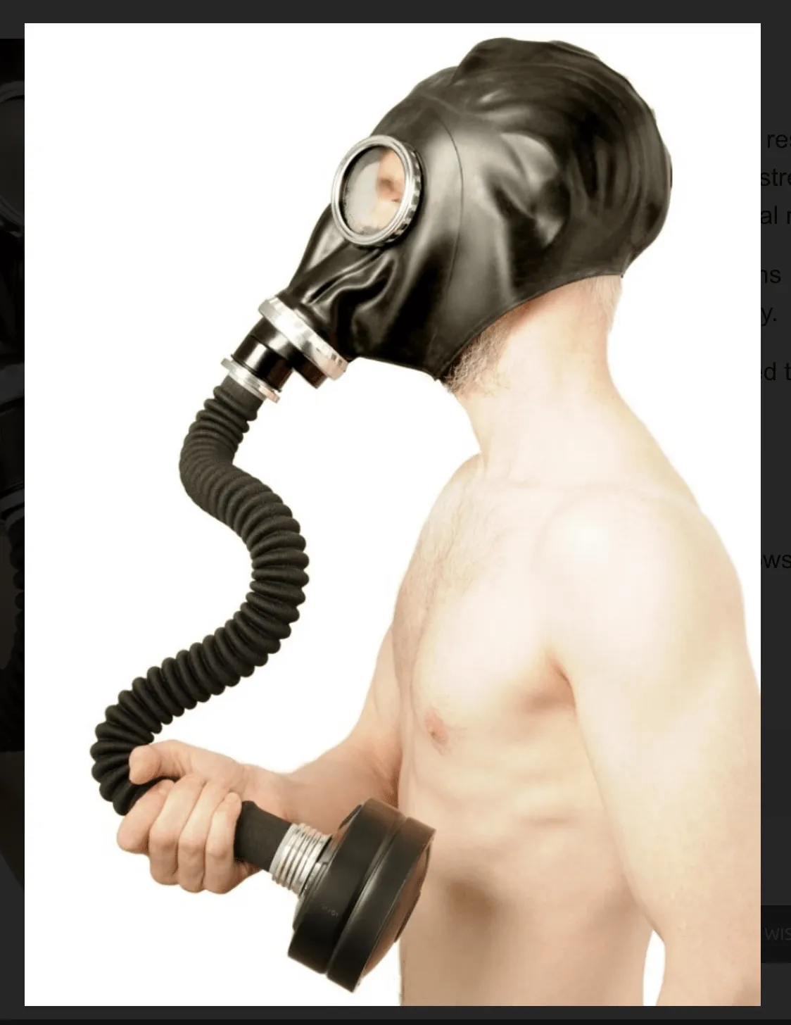 GP5 Black Russian gas mask set