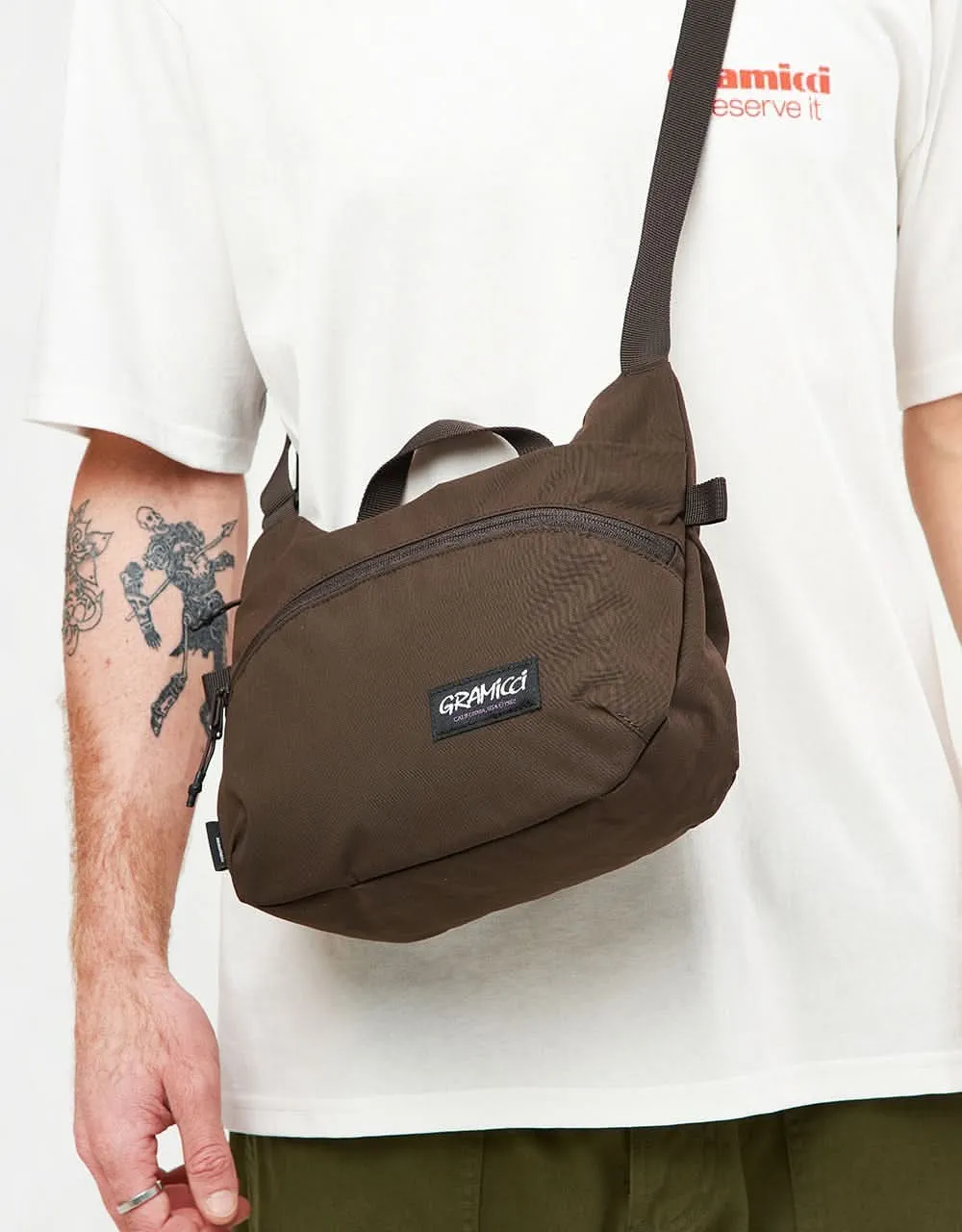 Gramicci Cordura Shoulder Bag - Brown