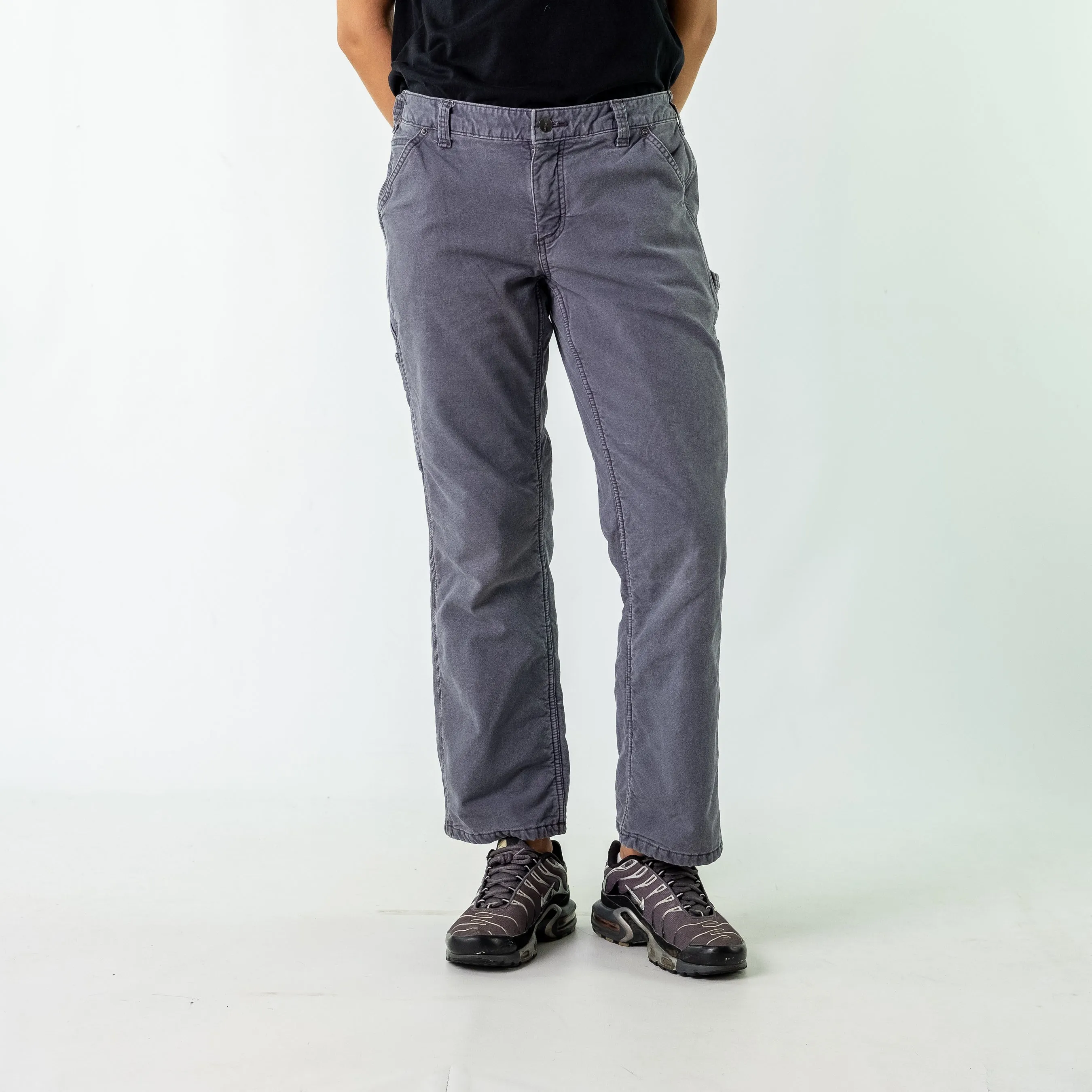 Grey y2ks Carhartt Denim Carpenter Jeans Baggy Pants (33x30)