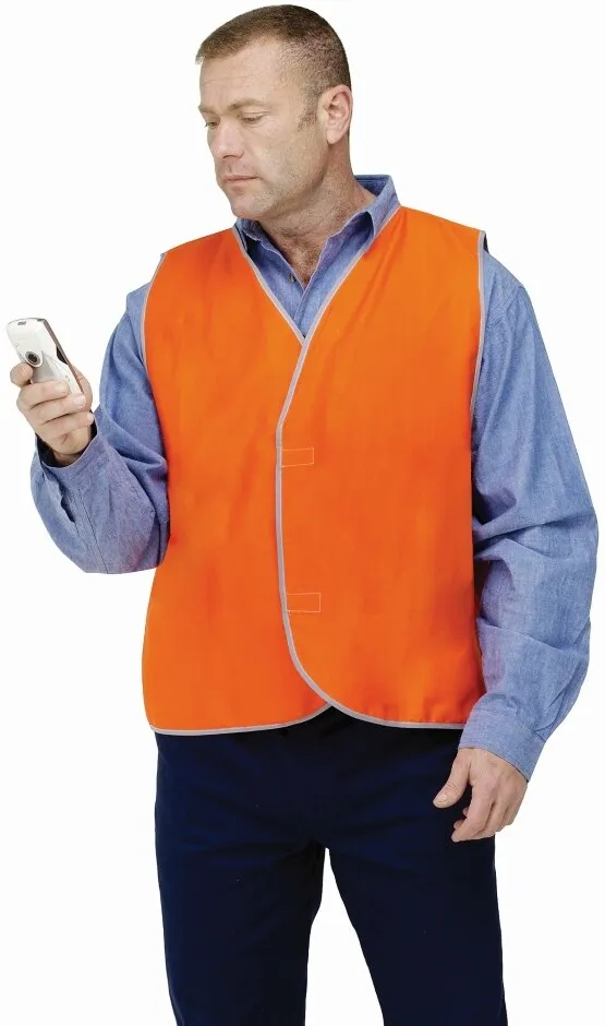 Guardian Safety VN801000 Hi-Visibility Vest - Cotton - Orange - S -M