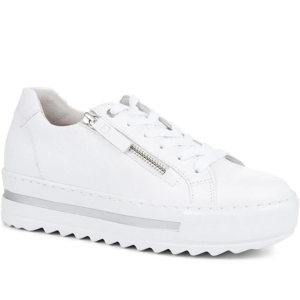 Heather Leather Platform Trainers - GAB35508 / 321 583