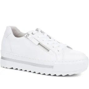 Heather Leather Platform Trainers - GAB35508 / 321 583