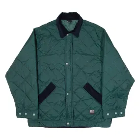 HELLY HANSEN Mens Quilted Jacket Green 90s L