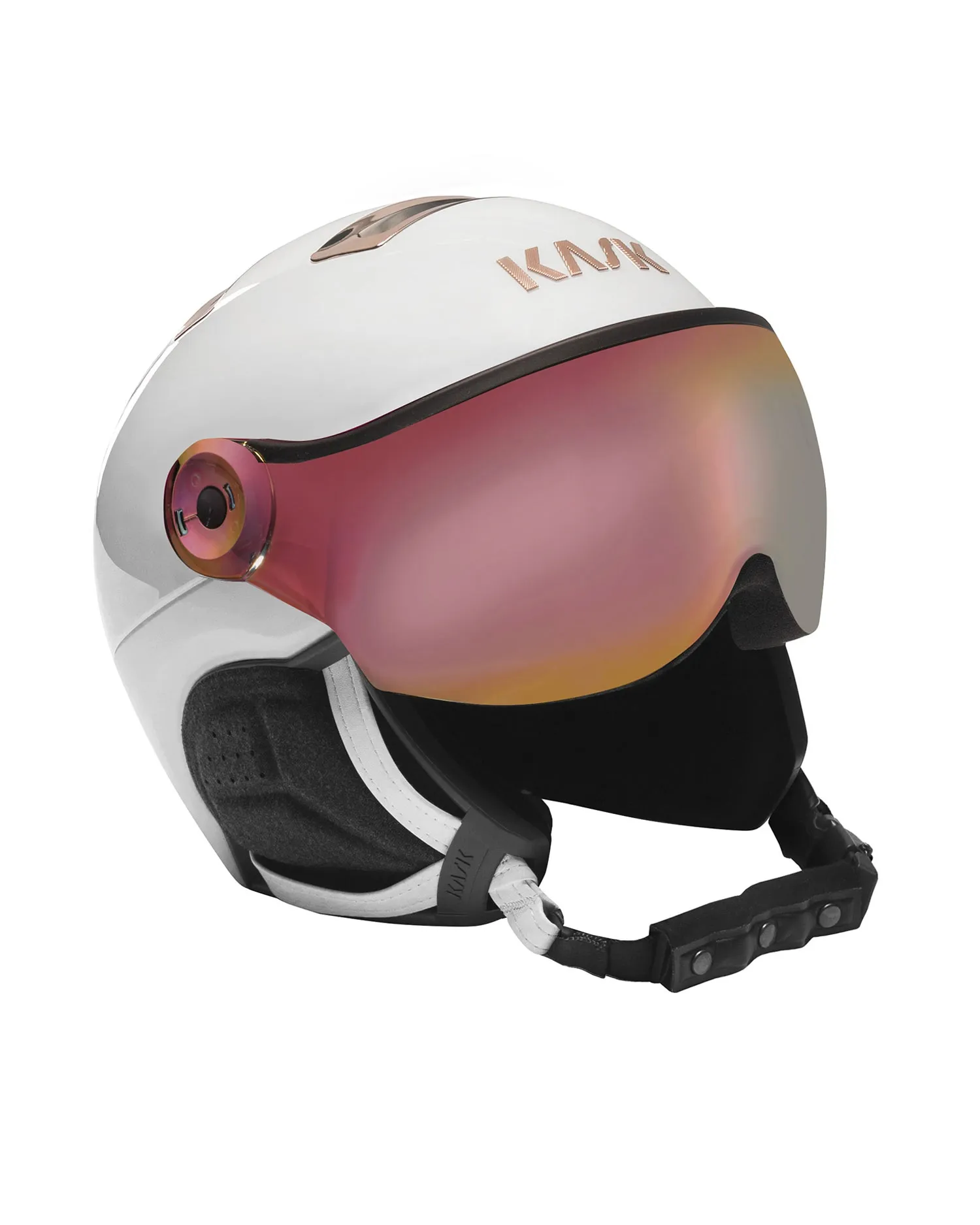 Helmet KASK CHROME   SHE00060VISOR295-white-pink-gold