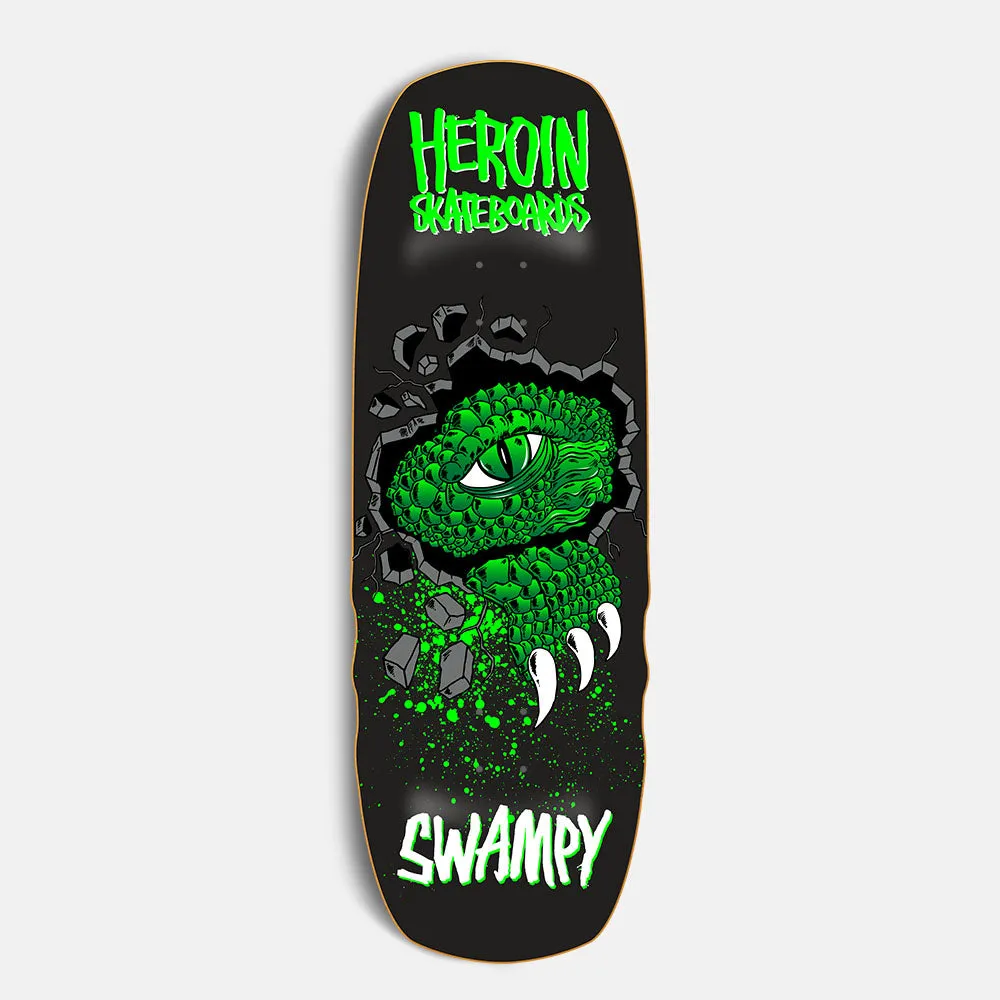 Heroin Skateboards - 10.5 Swampy Alligator Shovel Skateboard Deck