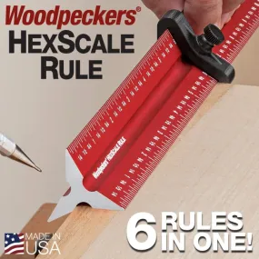 HEXSCALE RULE - SET - INCLUDES ALL 4 Rules and 4 Stops and Rack-It