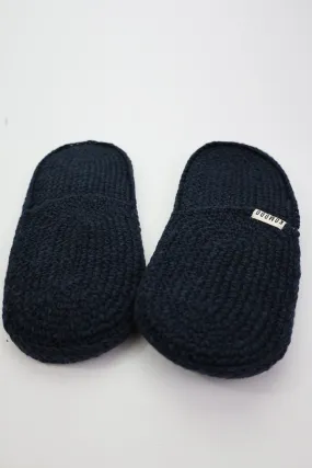 HIDE - Lambswool House Slipper Dark Navy