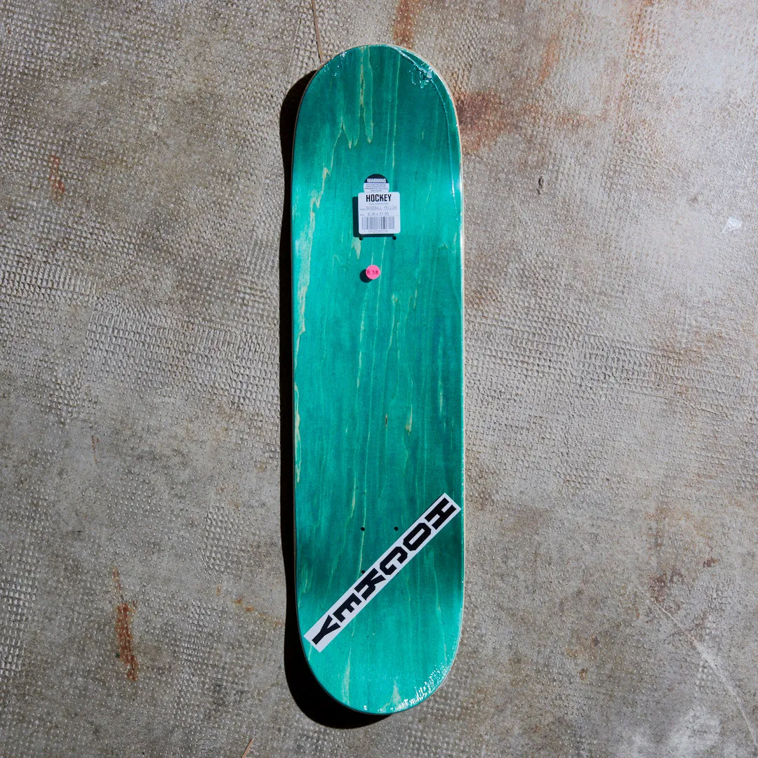 Hockey Skateboards - Planche de skate Baseball Deck (Yellow) Shape 2