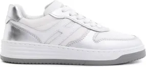 Hogan 630 metallic-panelled sneakers White