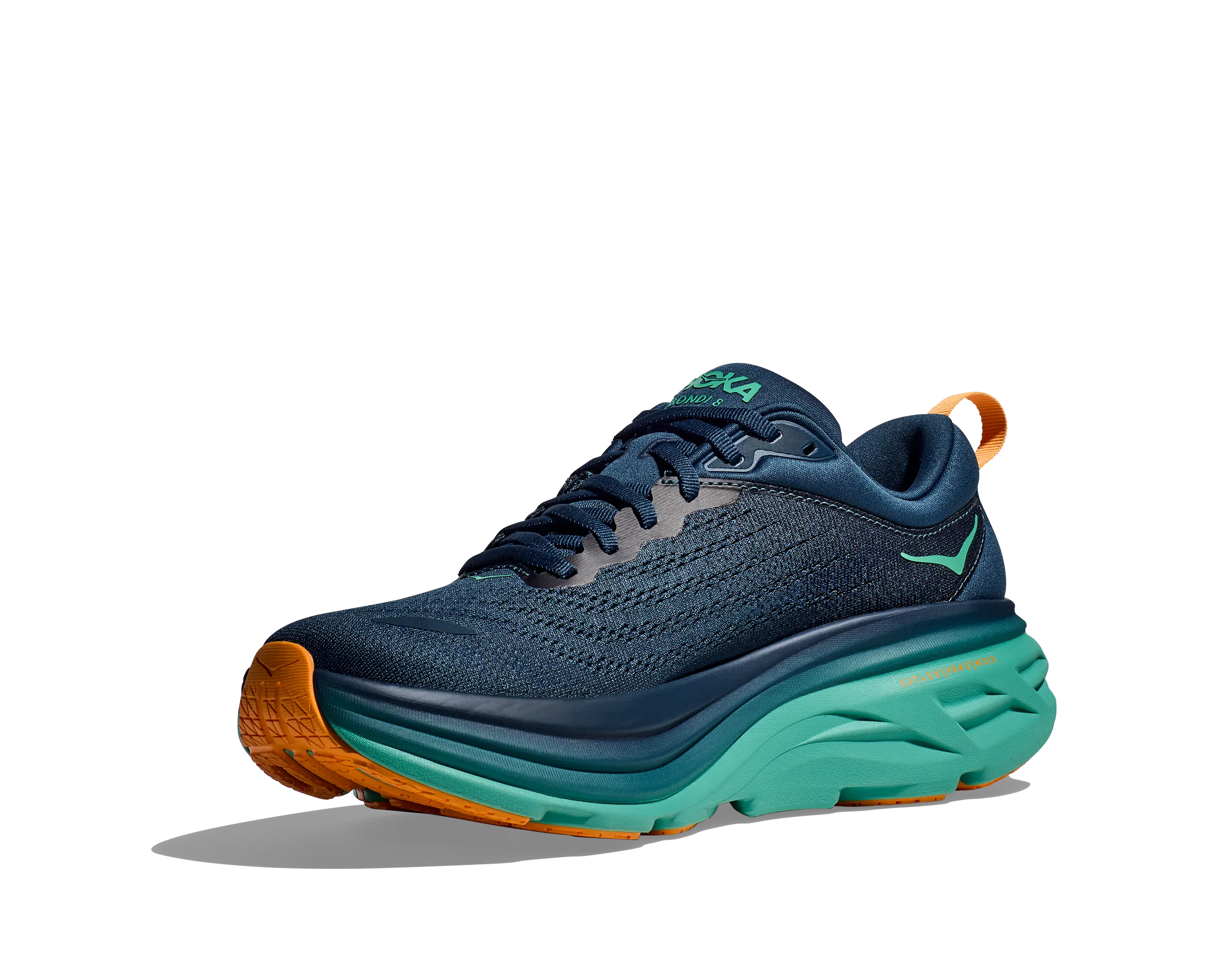 Hoka Men's Bondi 8 Midnight / Shoreline | Buy Hoka Men's Bondi 8 Midnight / Shoreline here | Outnorth
