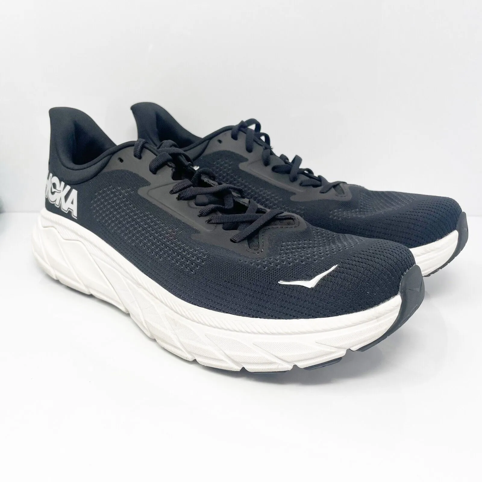 Hoka One One Mens Arahi 7 1147870 BWHT Black Running Shoes Sneakers Size 11 2E