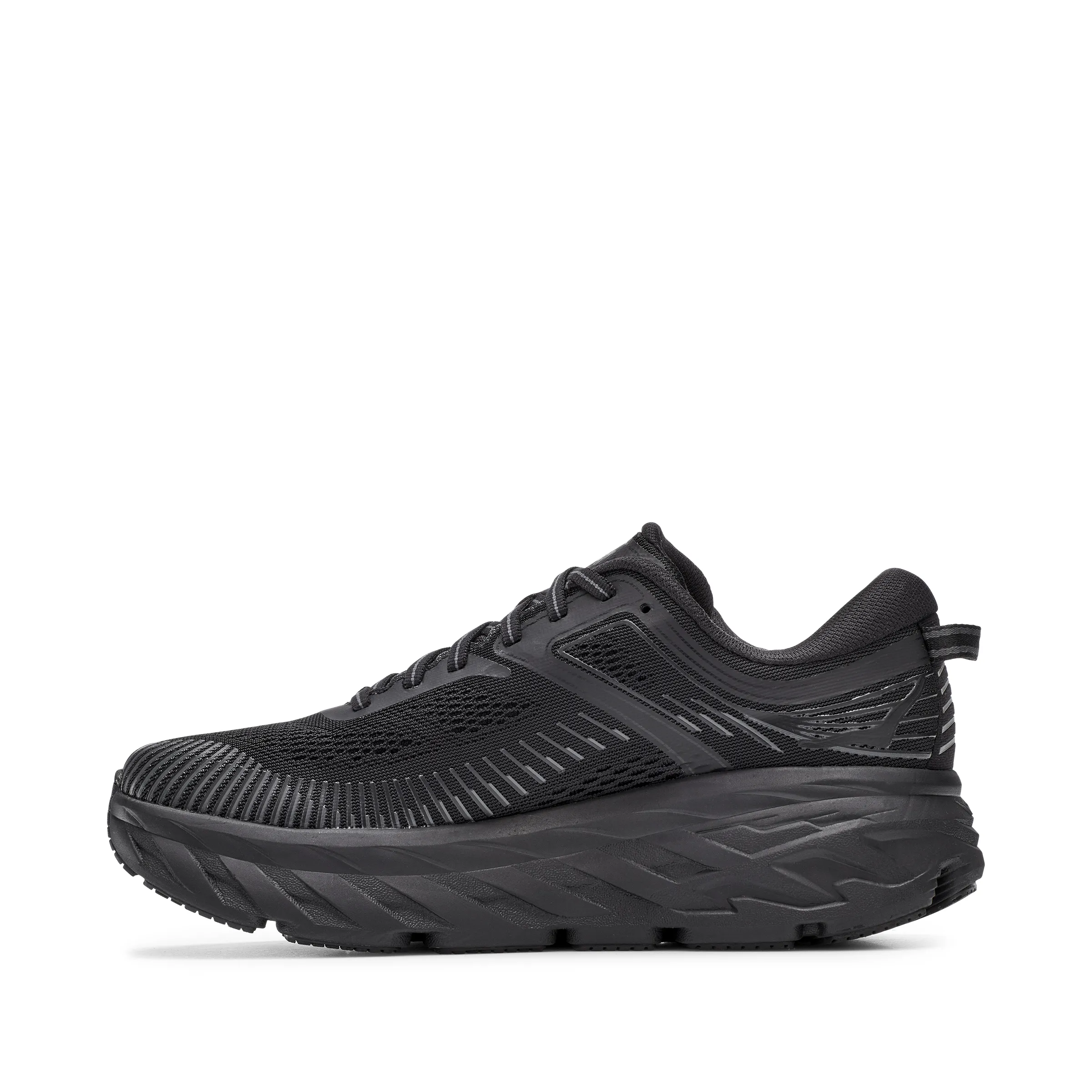 Hoka Womens Bondi 7 ** Medium Width**- Black/Black