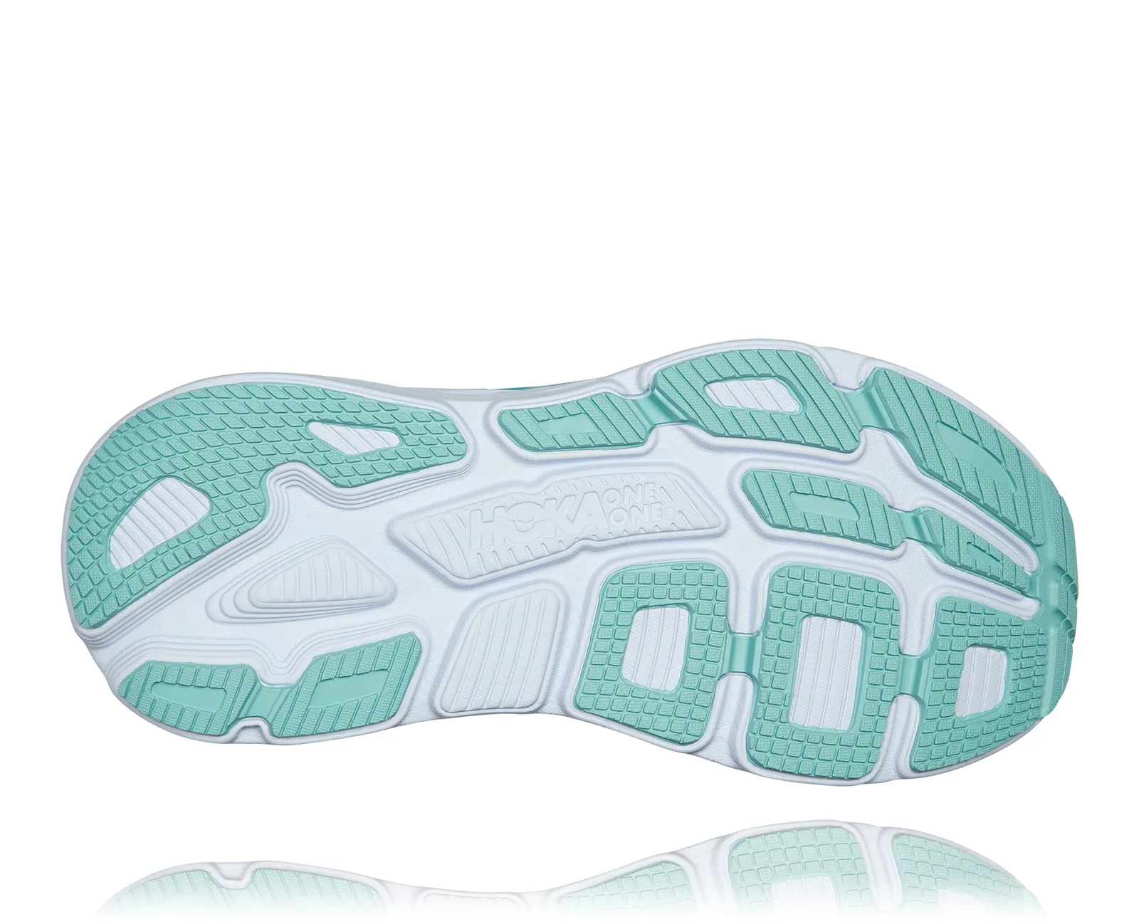 Hoka Womens Bondi 7 ***Wide Width***- Aquarelle/Eggshell Blue