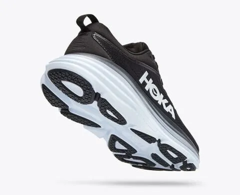Hoka Womens Bondi 8 - Black and White