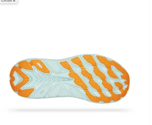 Hoka Womens Clifton 8 Running Shoe- Blanc De Blanc/White