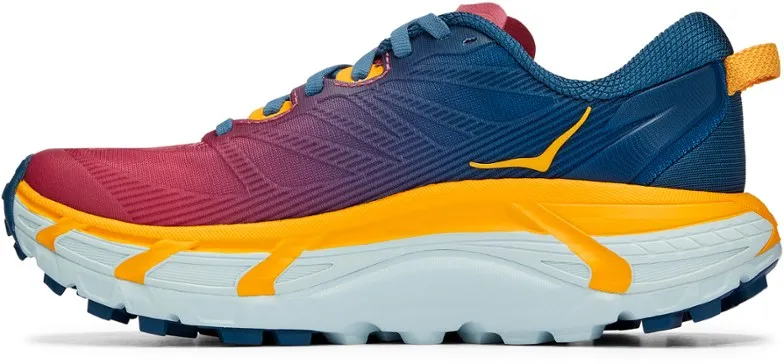 Hoka Womens Mafate Speed 3 Trail Shoe- Moroccan Blue/Saffron