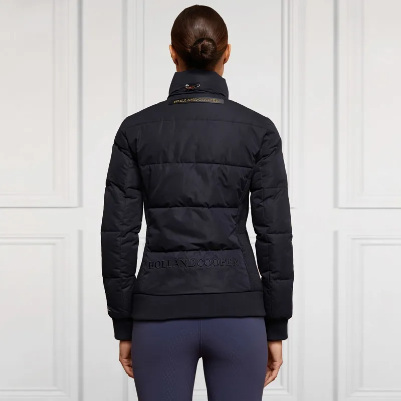 Holland Cooper Team Hooded Ladies Padded Jacket - Ink Navy