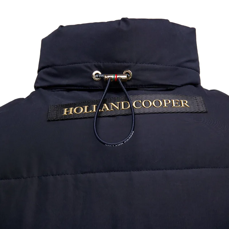 Holland Cooper Team Hooded Ladies Padded Jacket - Ink Navy