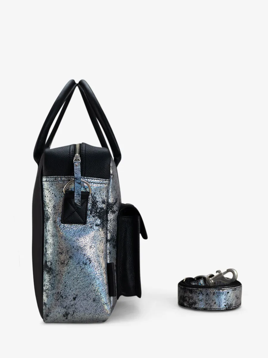 Holographic Leather Handbag for Women - LeDandy Galaxy | PAUL MARIUS