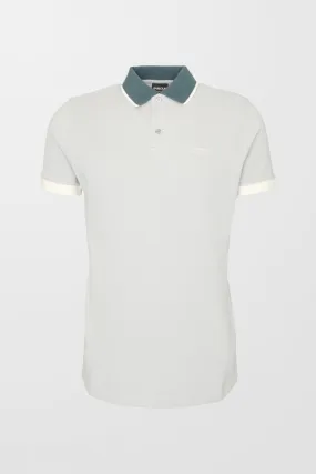 Howall Contrast Polo Shirt (in Grey)