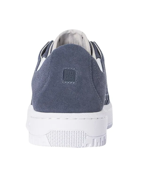 HUGO Kilian Suede Trainers - Open Blue