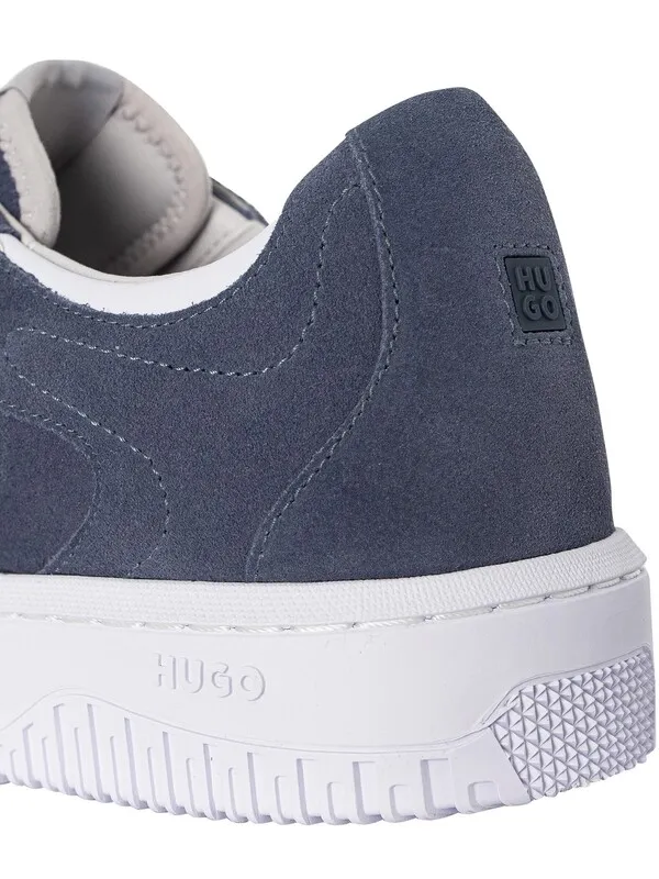 HUGO Kilian Suede Trainers - Open Blue