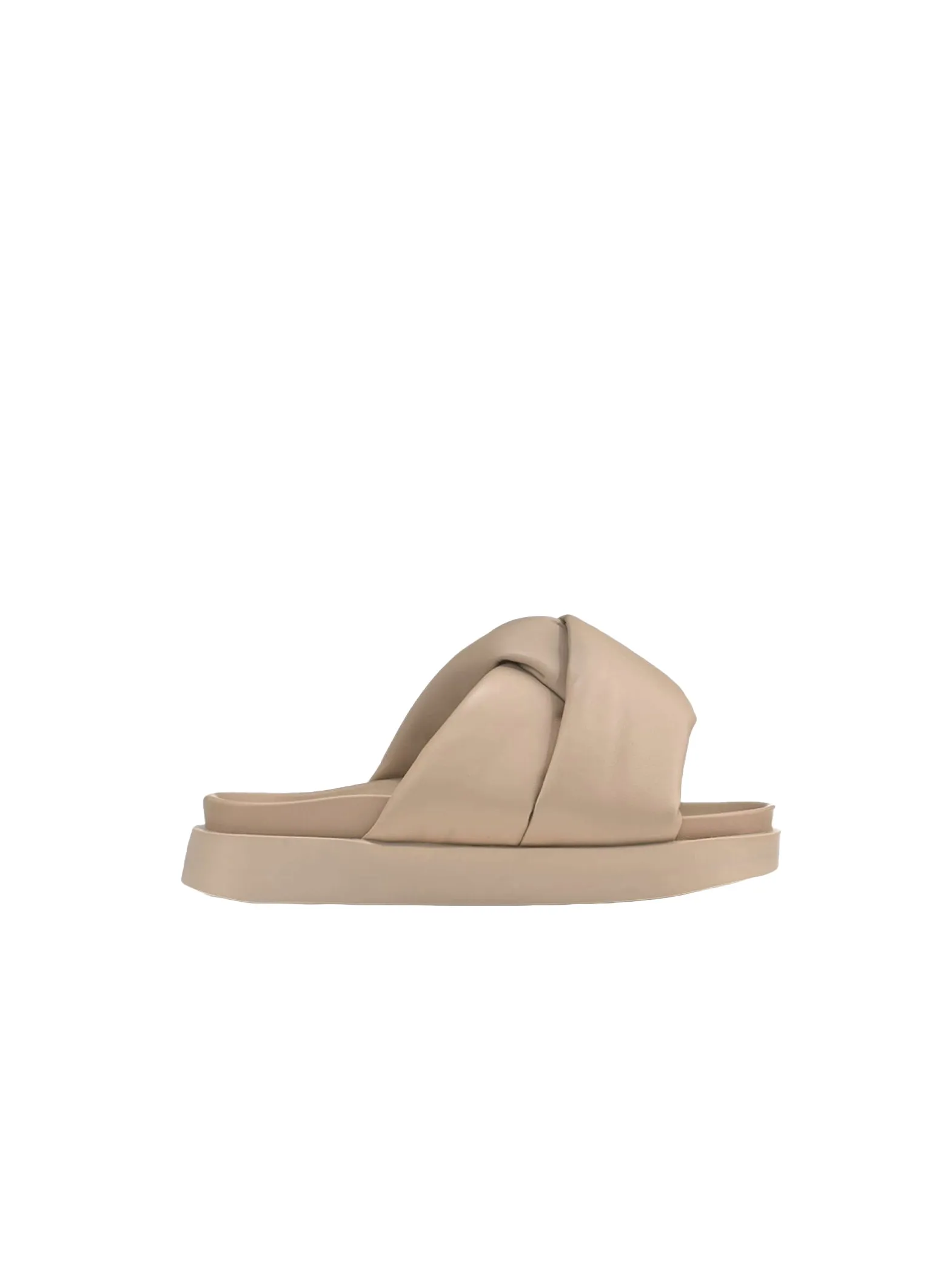 INUIKKI SANDAL SOFT CROSSED SLIPPER BEIGE