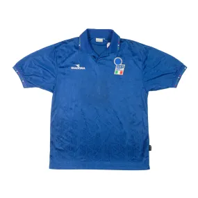 Italy 1994 Diadora Original Home Football Shirt Large
