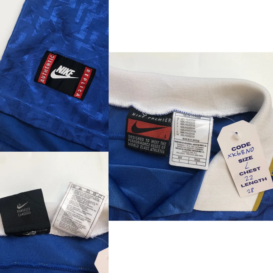 Italy 1995 Nike Original Home Football Shirt Large