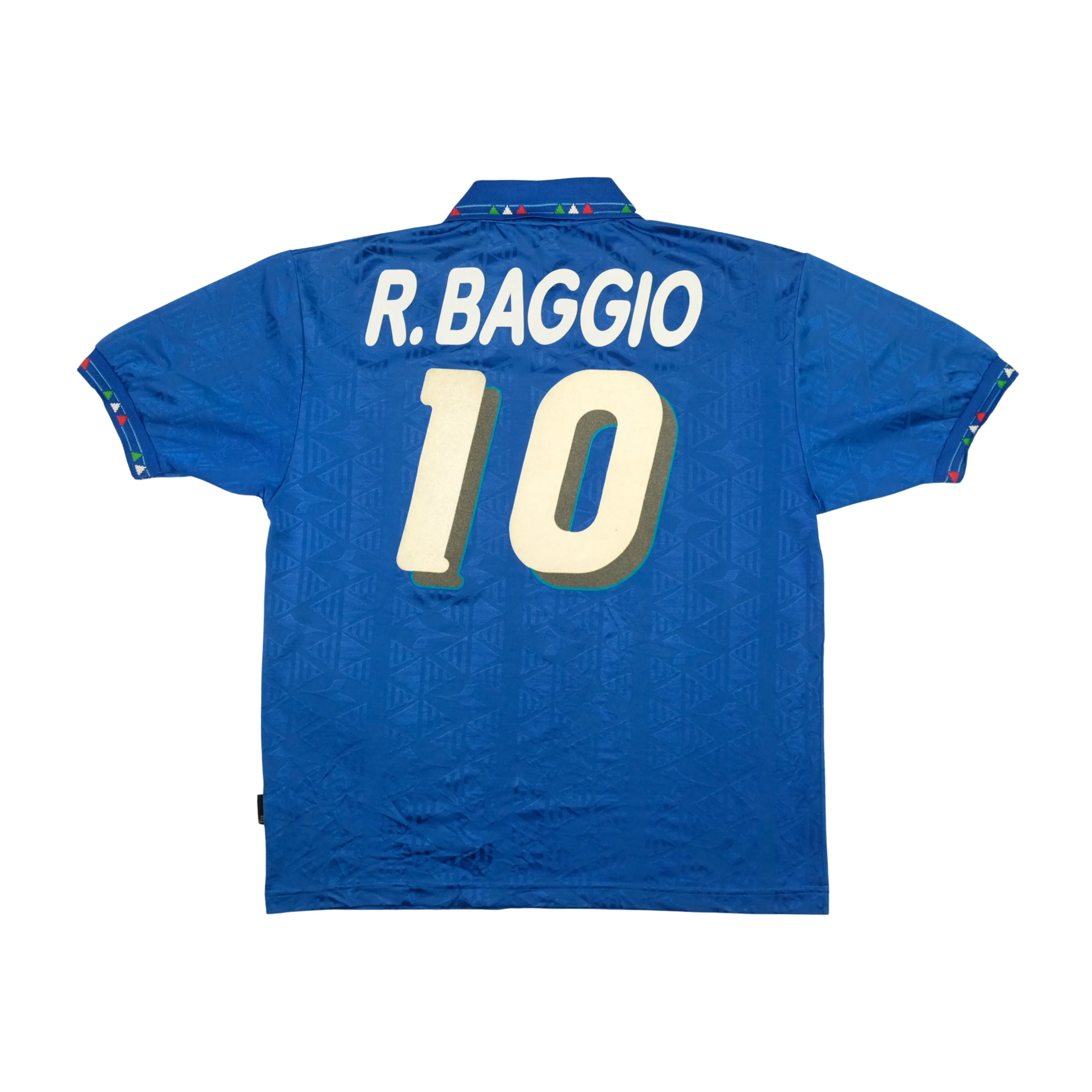 Italy Baggio 10 1994 Diadora Original Home Football Shirt Large
