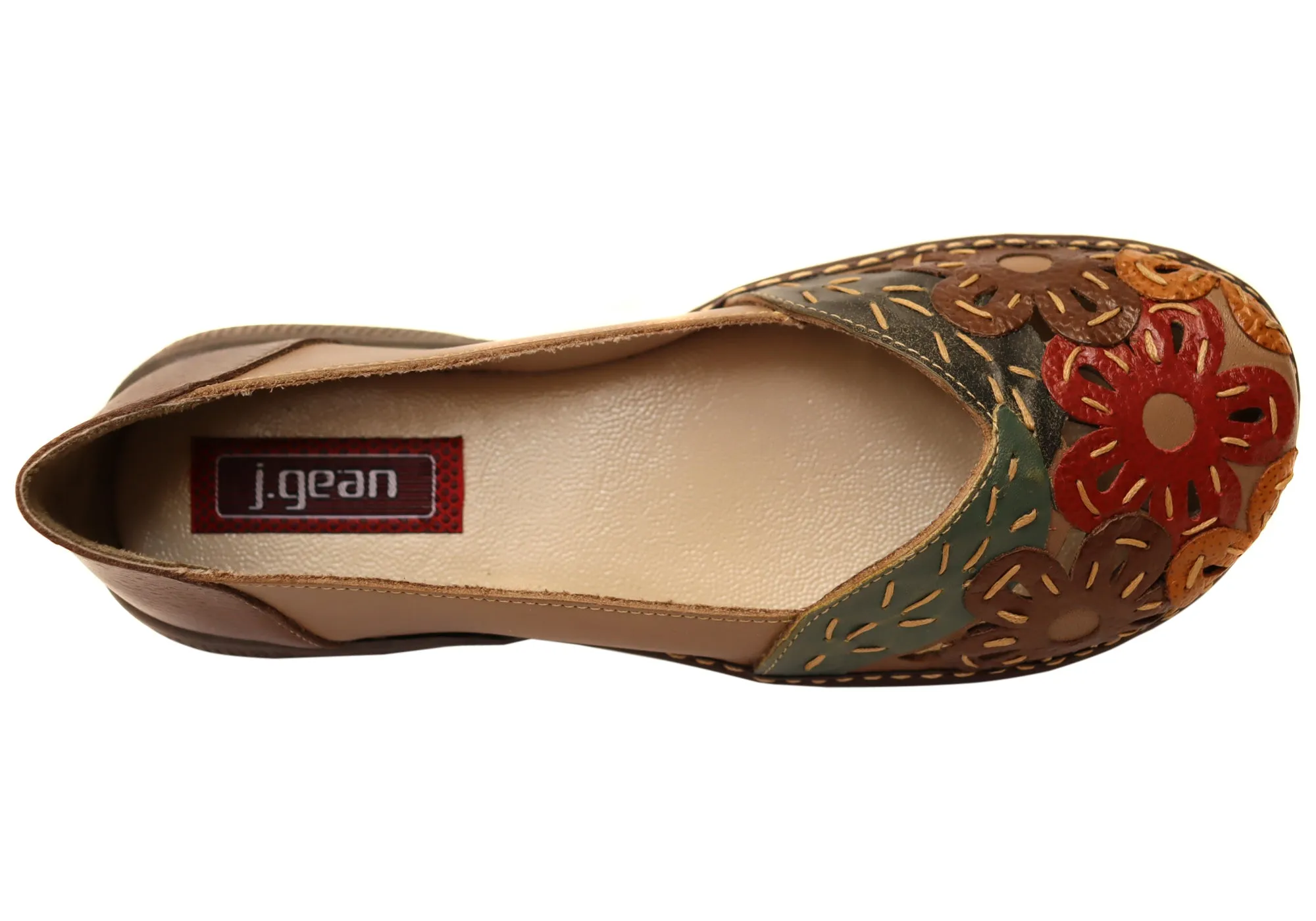 J Gean Lucia Womens Comfortable Leather Shoes Made In Brazil