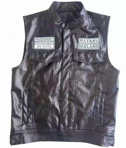 JD Pardo Mayans MC Leather Vest | TLC