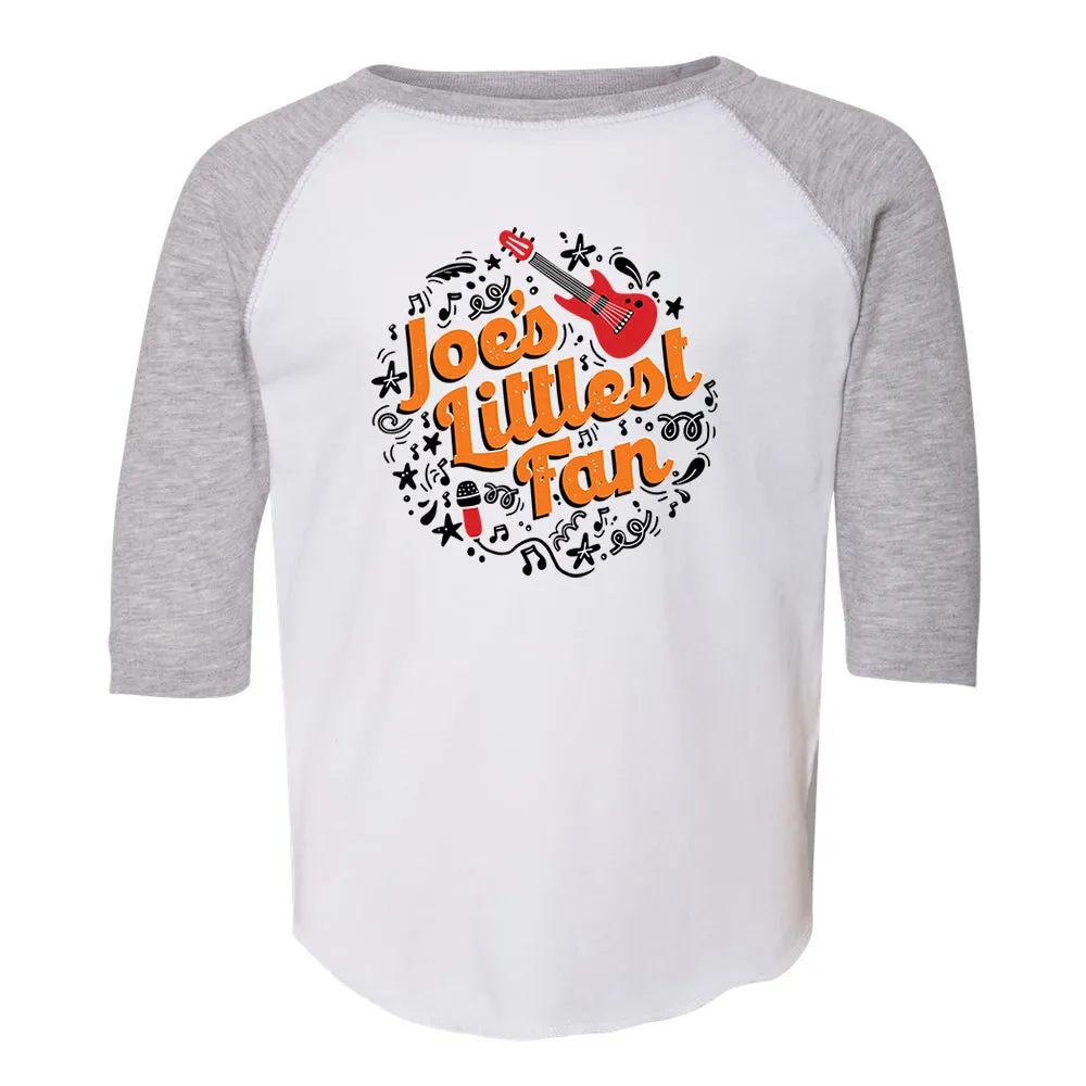 Joe's Littlest Fan Baseball 3/4 Sleeve T-Shirt (Toddler)