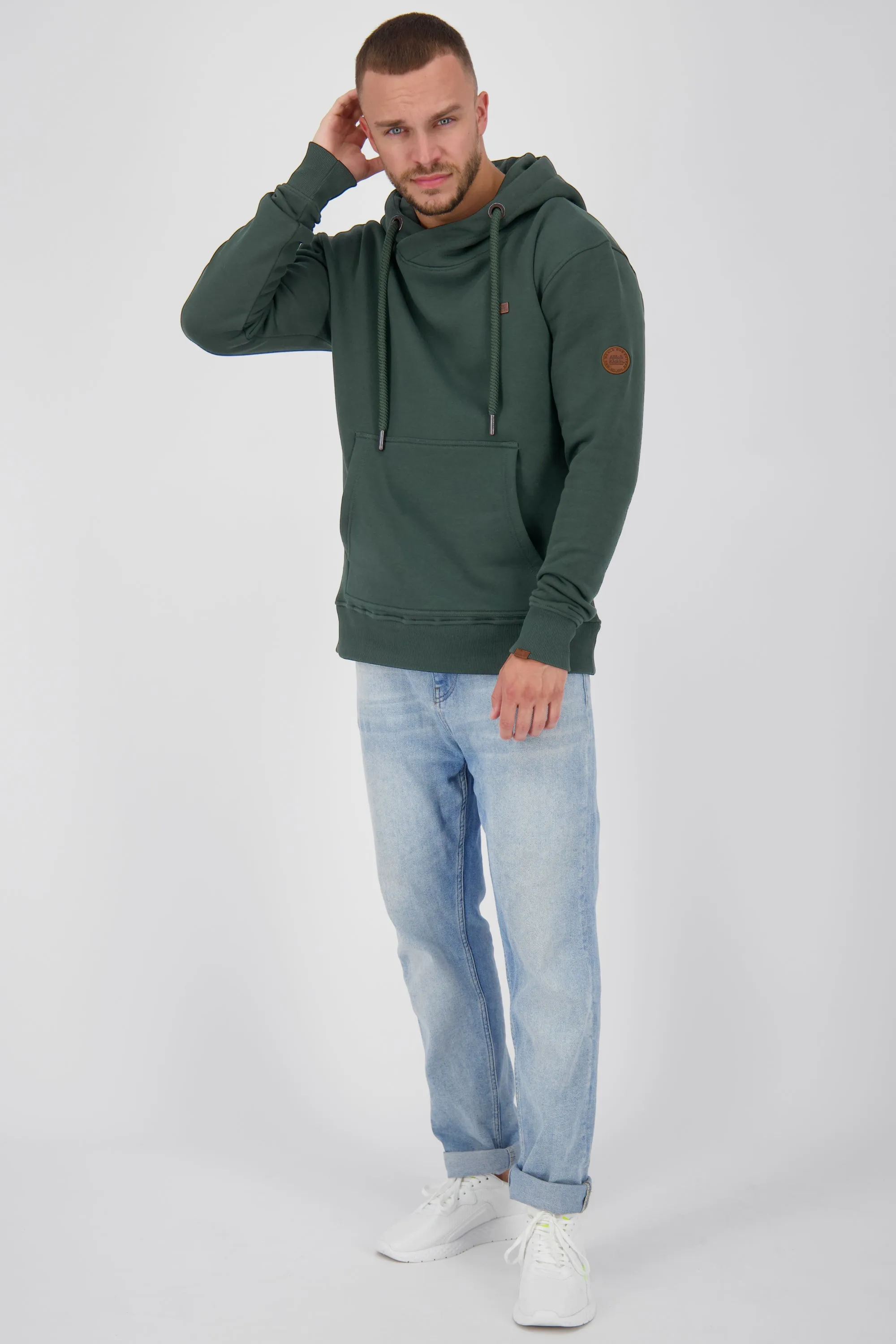 JohnsonAK A Hoodie für Herren - Klassisch, bequem und alltagstauglich Dunkelgrün