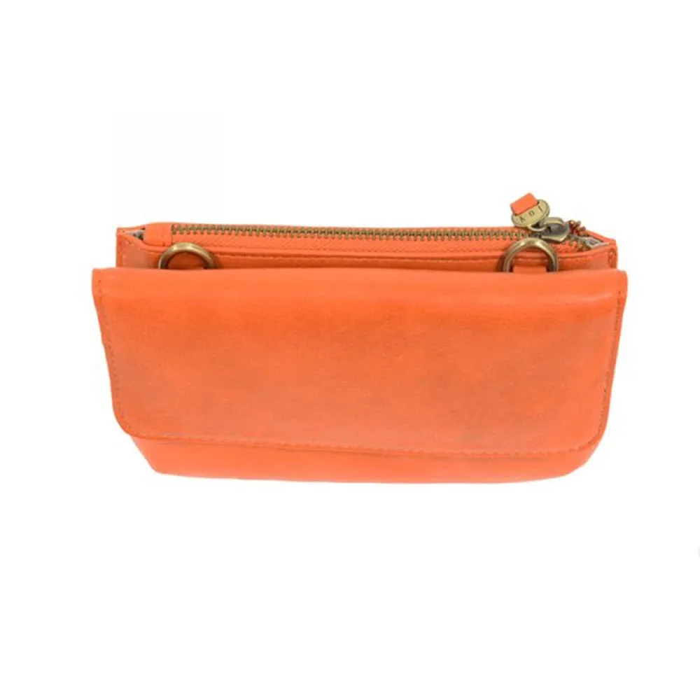 JOY SUSAN EVIE SMALL CROSSBODY BAG PAPAYA