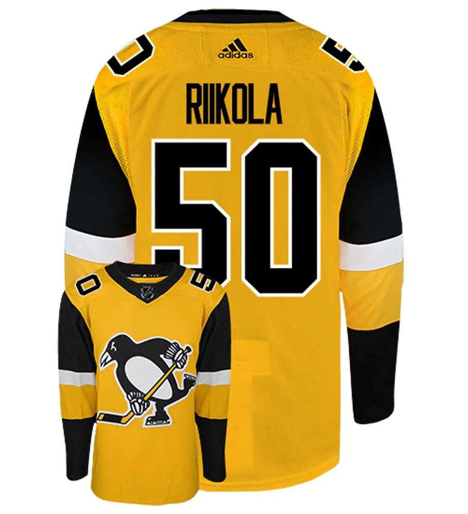Juuso Riikola Pittsburgh Penguins Adidas Authentic Third NHL Hockey Jersey     