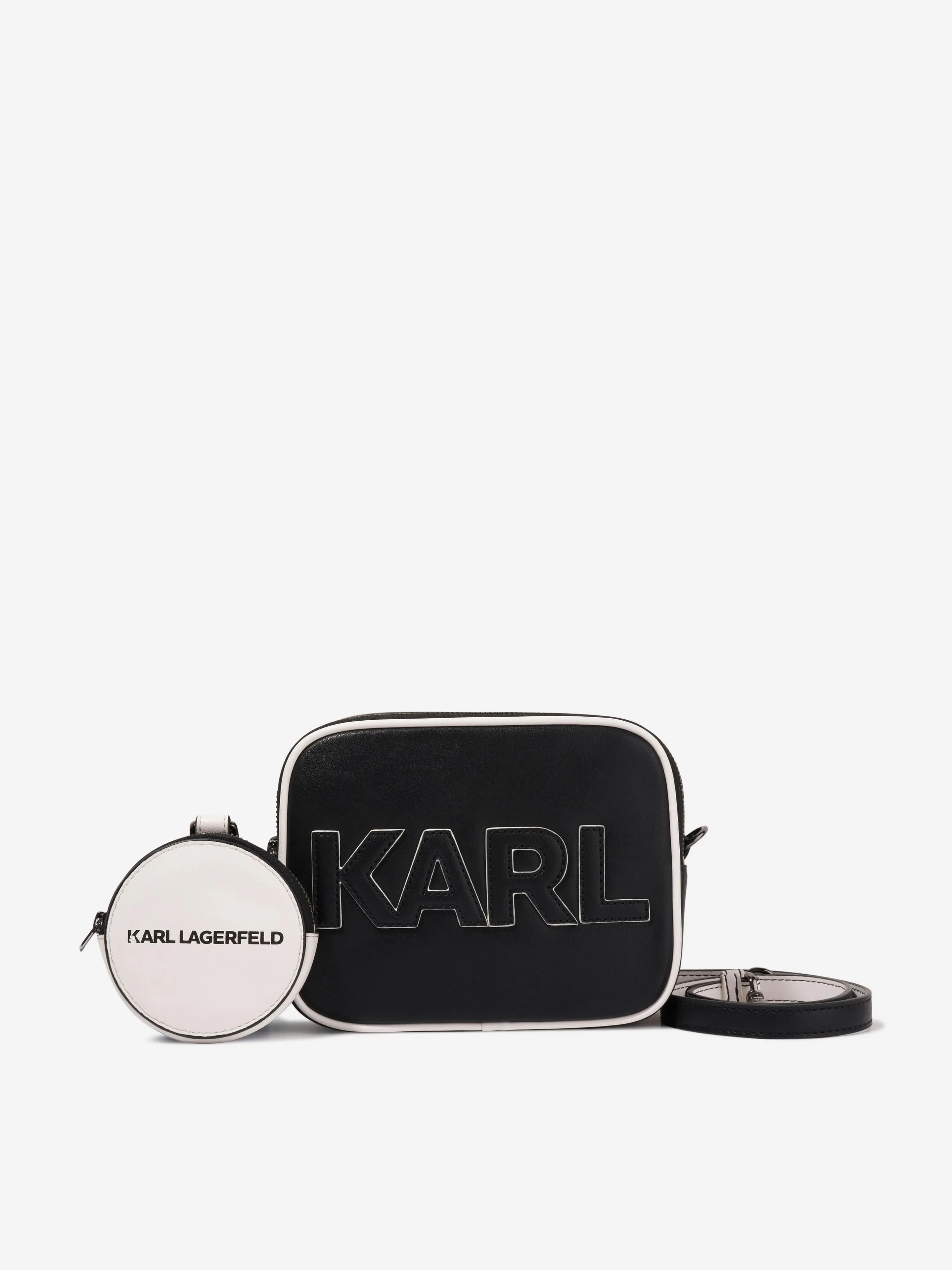 Karl Lagerfeld Girls Shoulder Bag With Wallet in Black