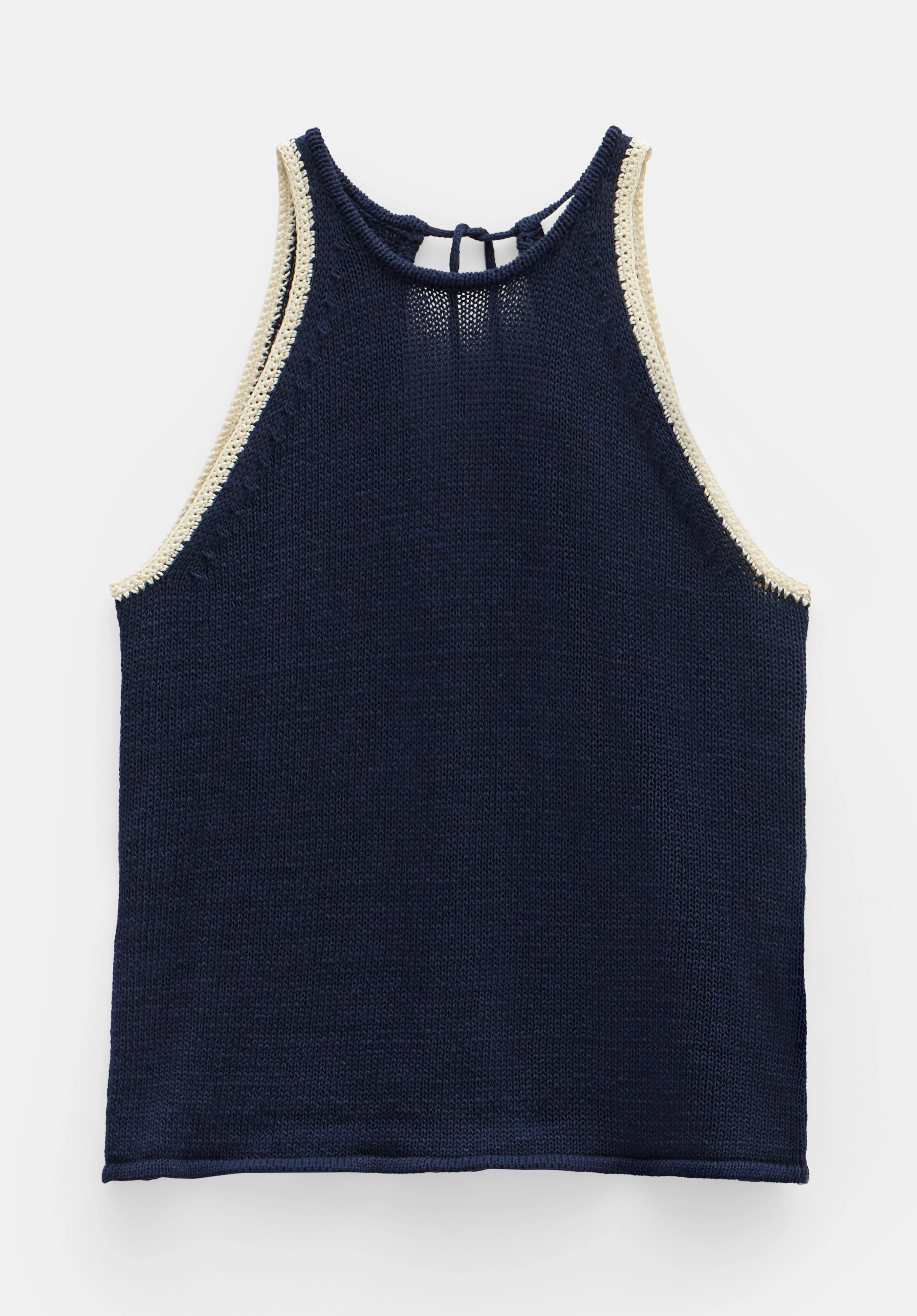 Keekee Contrast Stitch Knitted Vest Top