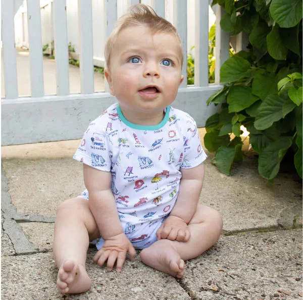 Kids SAMMY + NAT Hamptons Summer Romper - Prints