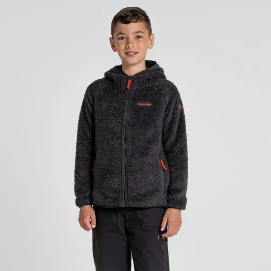 Kid's Kaito Hooded Jacket - Black Pepper | Craghoppers UK