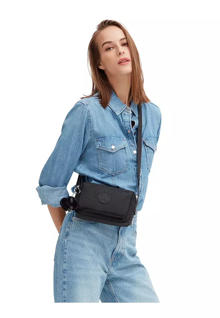 Kipling Kipling ABANU Black Noir Crossbody Bag