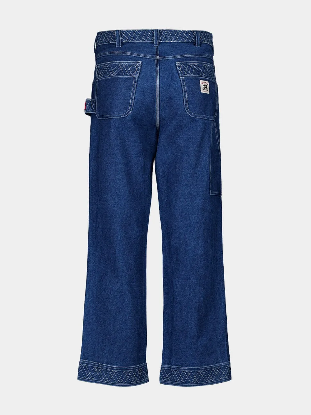 Knolly Brook Embroided Blue Indigo Denim Trousers